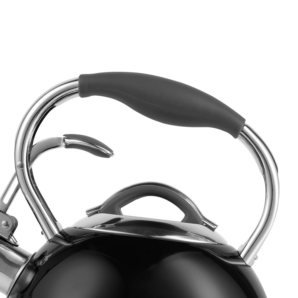 Traditioneller Retro-Wasserkocher mit Pfeife Vintage Cuisine