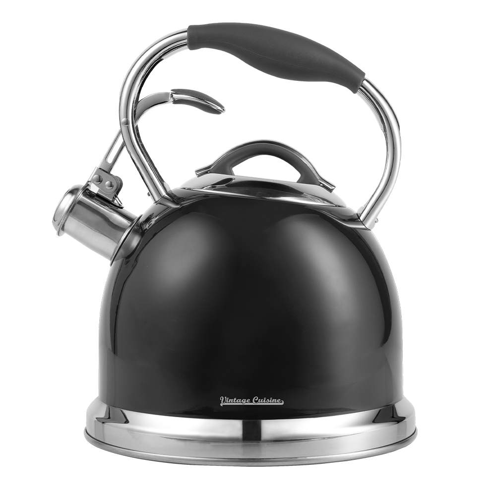 Traditioneller Retro-Wasserkocher mit Pfeife Vintage Cuisine