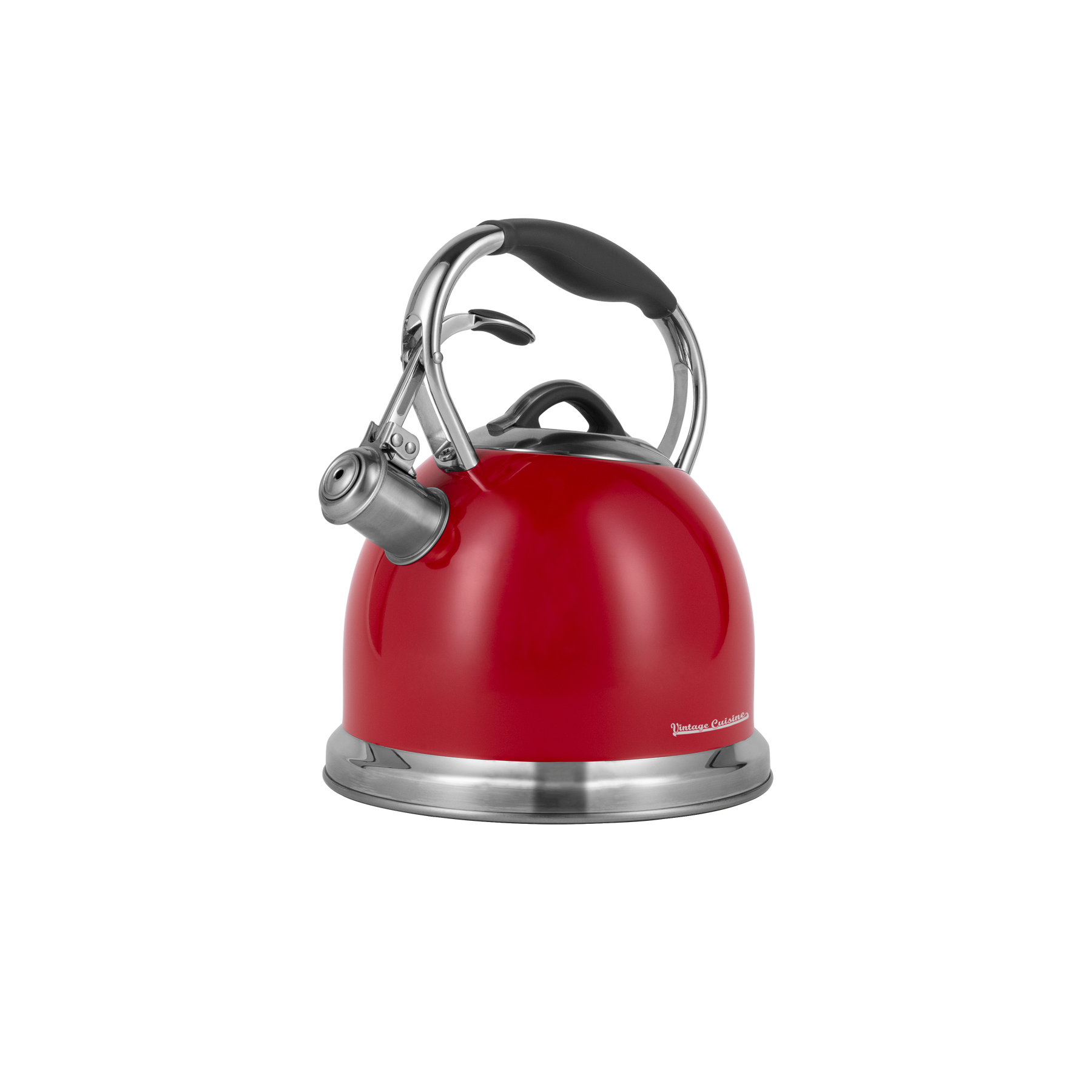 Traditioneller Retro-Wasserkocher mit Pfeife Vintage Cuisine