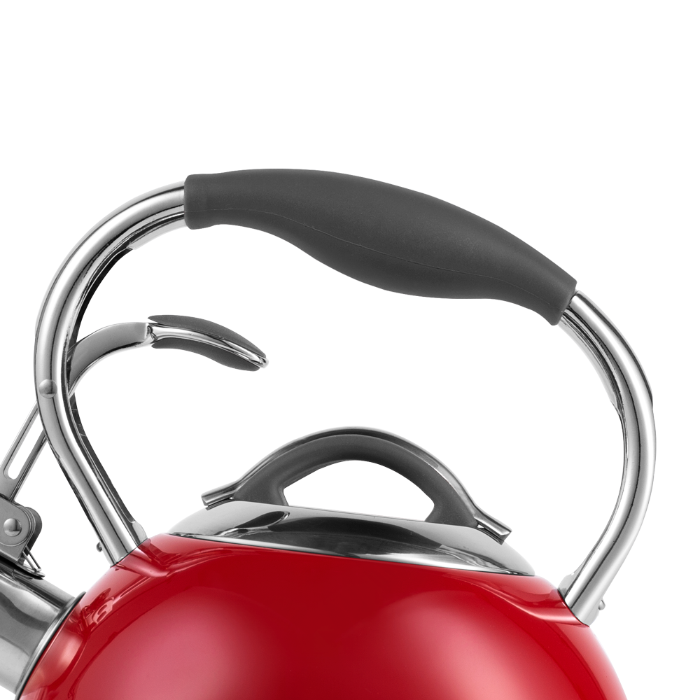 Traditioneller Retro-Wasserkocher mit Pfeife Vintage Cuisine