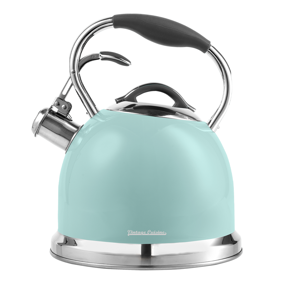 Traditioneller Retro-Wasserkocher mit Pfeife Vintage Cuisine