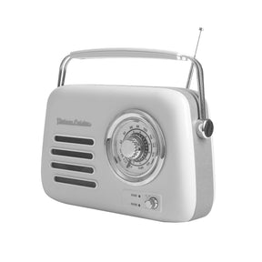 Verchromtes Retro-Radio mit Bluetooth-Lautsprecher von Vintage Cuisine 2.0