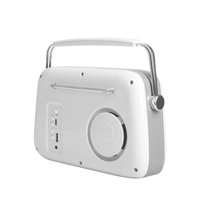 Verchromtes Retro-Radio mit Bluetooth-Lautsprecher von Vintage Cuisine 2.0