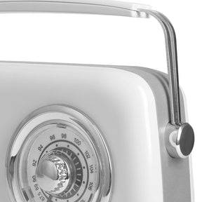 Verchromtes Retro-Radio mit Bluetooth-Lautsprecher von Vintage Cuisine 2.0