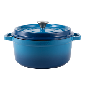 Enameled cast iron pot with lid 2,2L by Vintage Cuisine