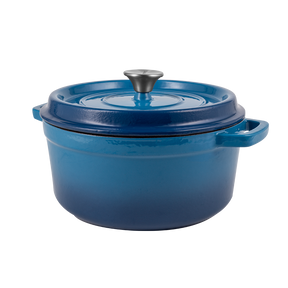 Enameled cast iron pot with lid 2,2L by Vintage Cuisine