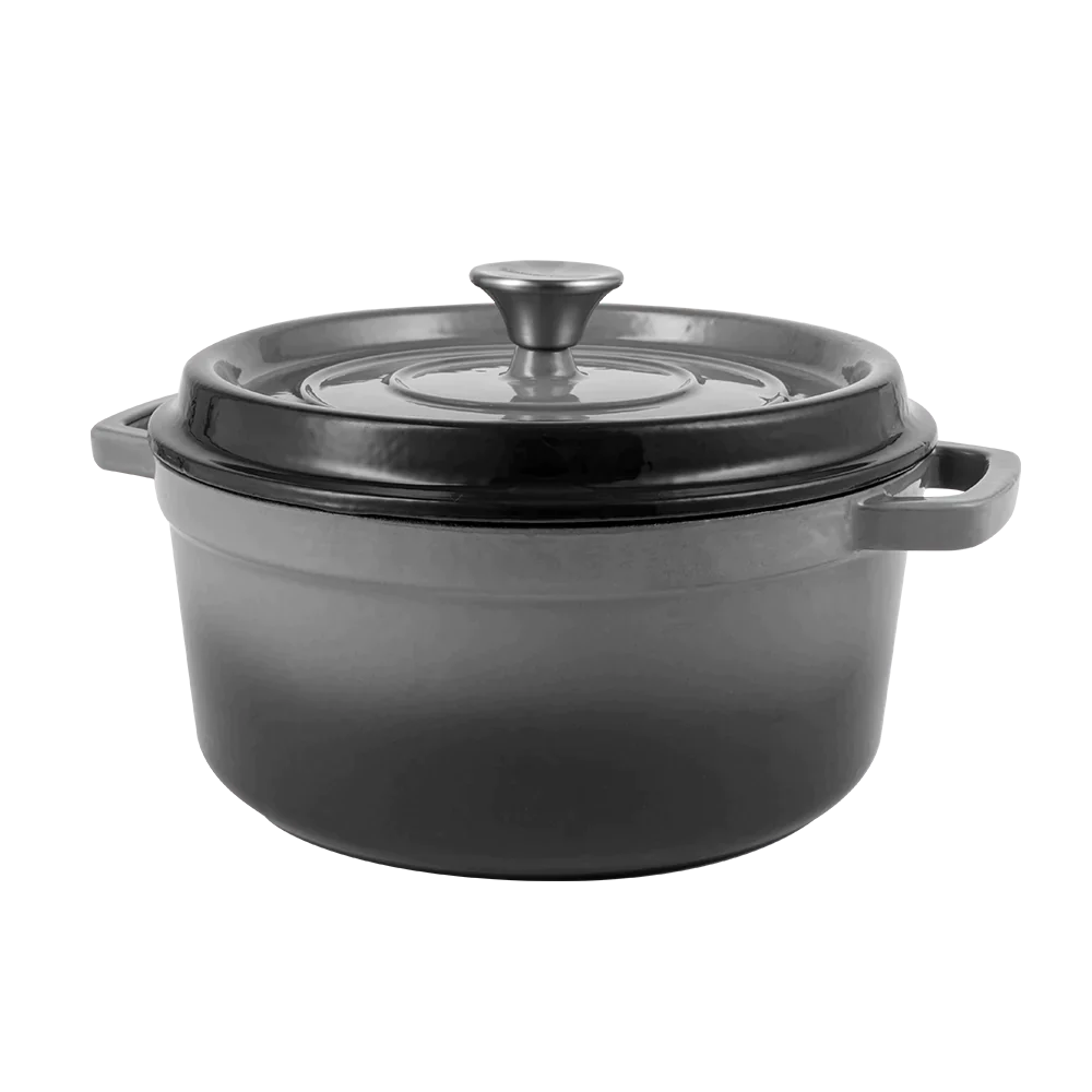 Enameled cast iron pot with lid 4,3L by Vintage Cuisine