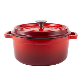 Enameled cast iron pot with lid 2,2L by Vintage Cuisine