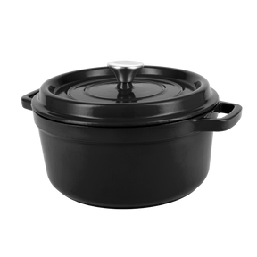 Enameled cast iron pot with lid 2,2L by Vintage Cuisine