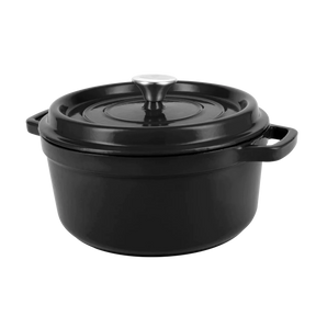 Enameled cast iron pot with lid 4,3L by Vintage Cuisine