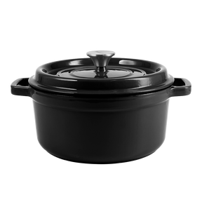 Enameled cast iron pot with lid 2,2L by Vintage Cuisine