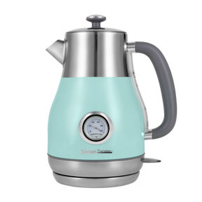 Retro electric kettle with thermometer slim