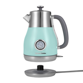 Retro electric kettle with thermometer slim