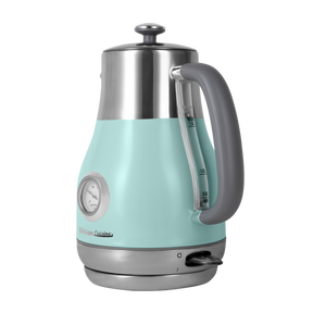 Retro electric kettle with thermometer slim