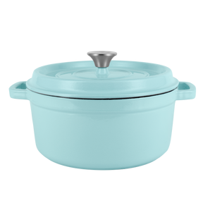 Enameled cast iron pot with lid 2,2L by Vintage Cuisine