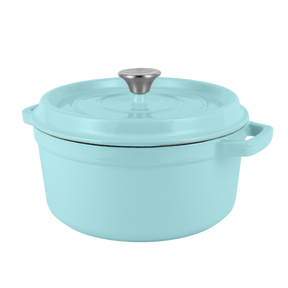 Enameled cast iron pot with lid 2,2L by Vintage Cuisine